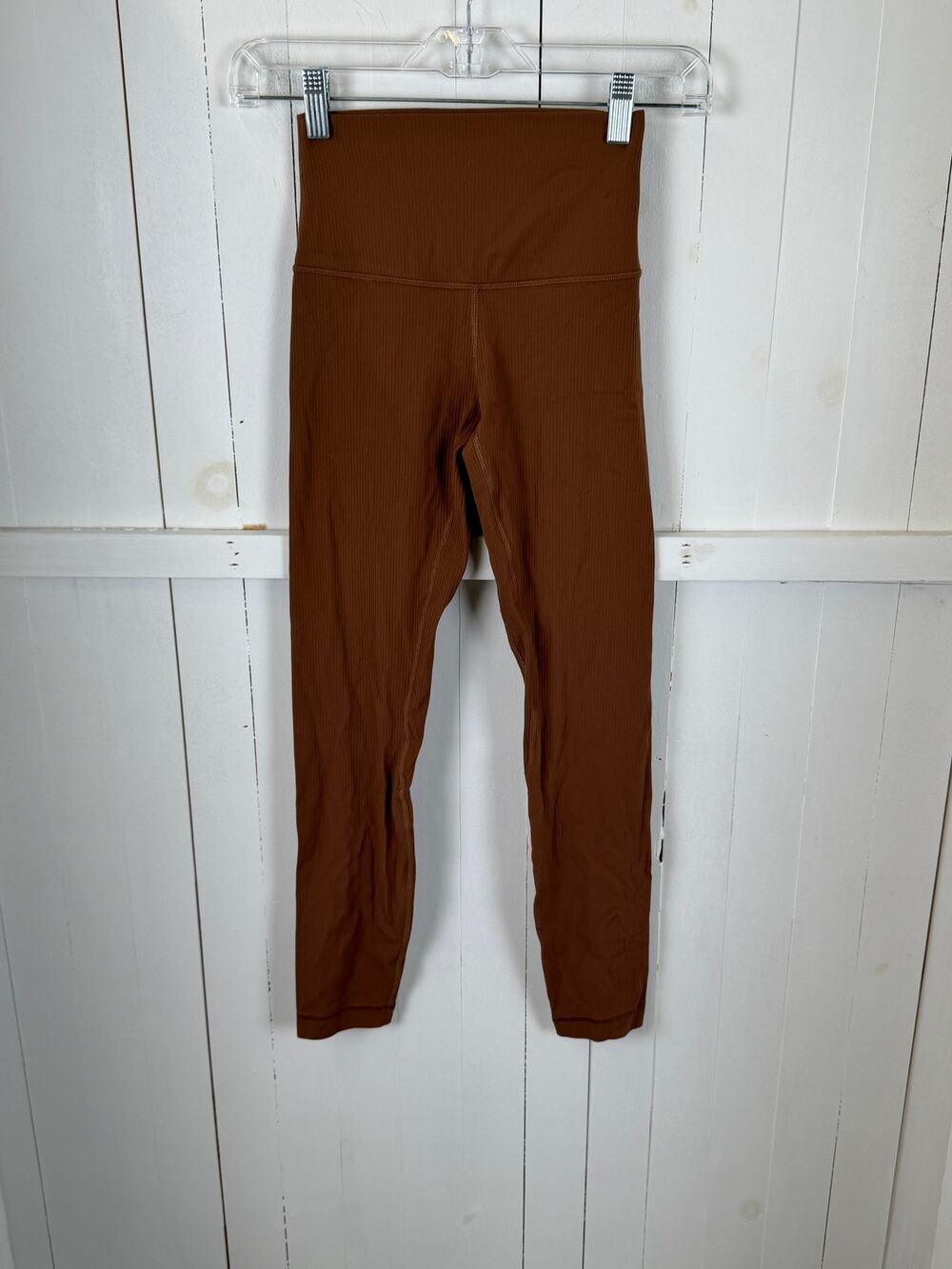 Lululemon Brown Ankle Leggings Size 2 Nylon Excellent